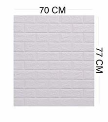 70x70 cm 3D Textured PE Foam Brick Sheet Wallpaper