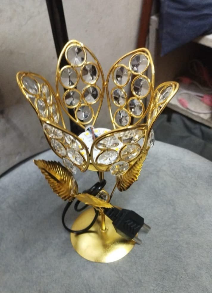 Crystal Flower Petal Tealight Holder