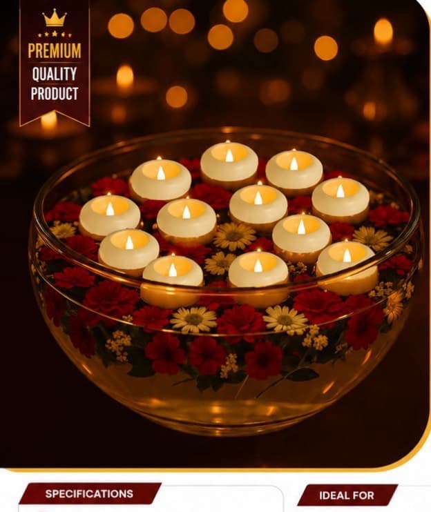 LED Floating Candles (12 pcs)
