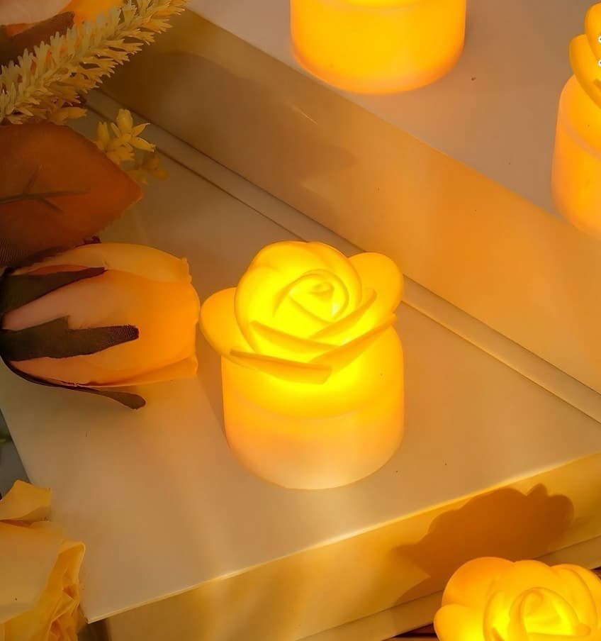 LED Rose Candle