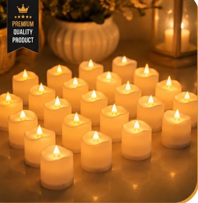 LED Tea Light Candles (24 pcs)