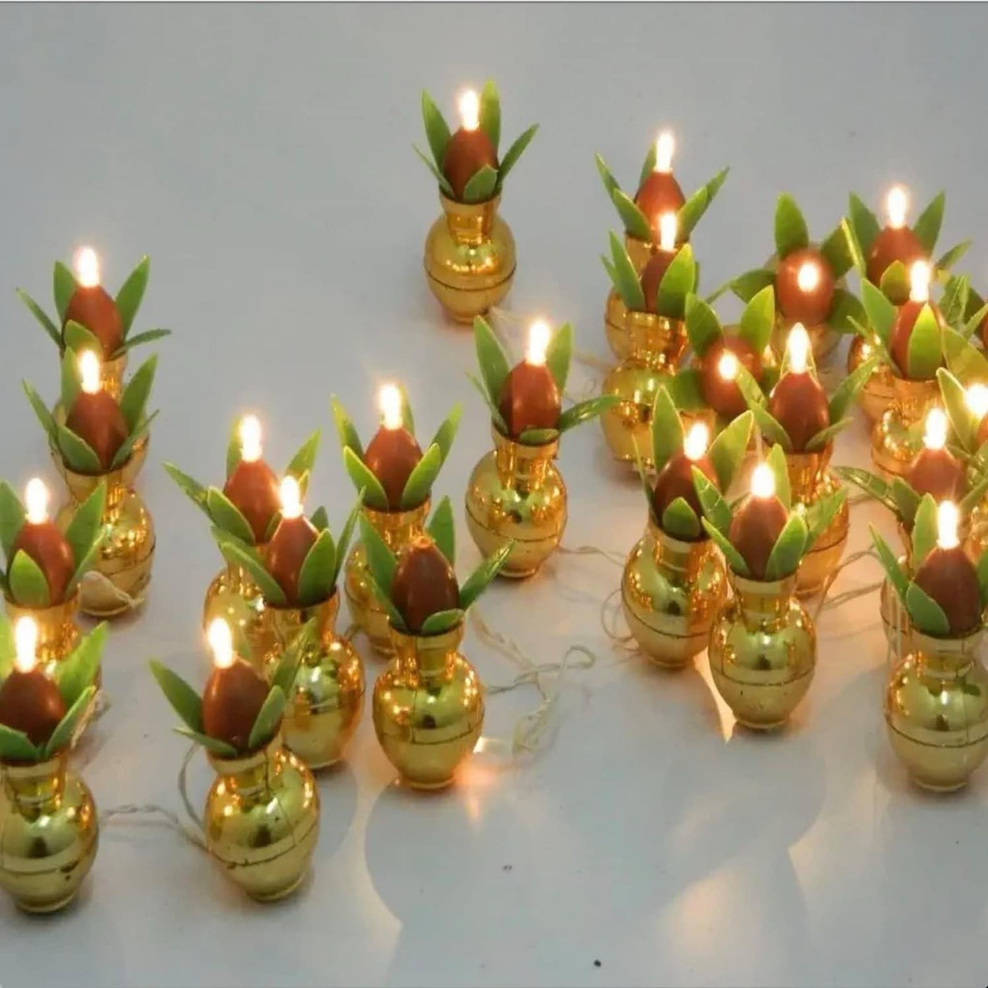 LED Vase Diya String Light
