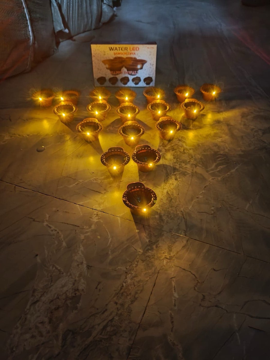 Water Sensor LED Diya (Set of 12)