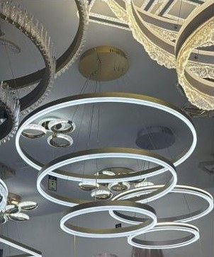Crystal Ring Chandelier 6077/4+6+8